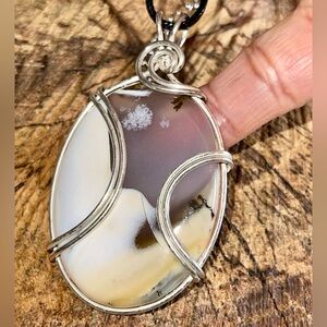 Dendritic Agate Pendant 2 1/4”